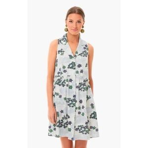 Tuckernuck Sleeveless Royal Shirt Dress in Provence Breeze Floral‎